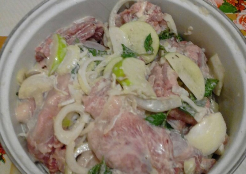 Мясо кролика шашлык