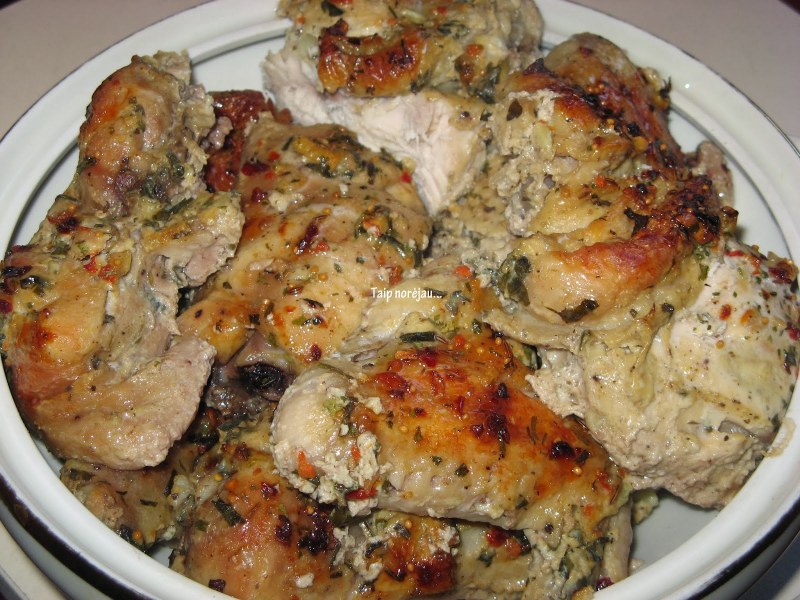 Мясо кролика в маринаде