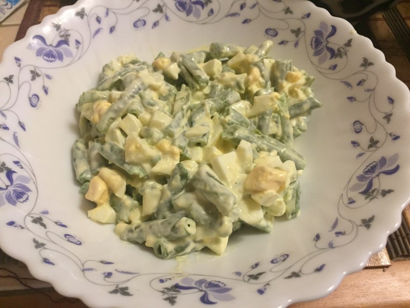 Стручковая фасоль салат