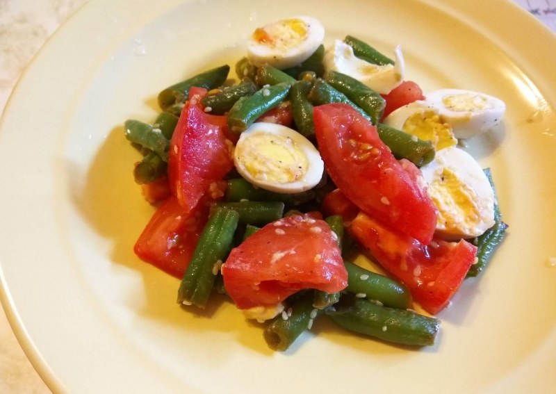 Салат со стручковой фасолью