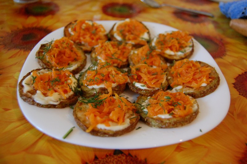 Кабачки с творожным сыром