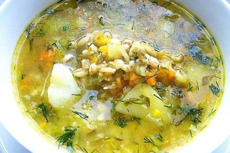 Рассольник с рисом