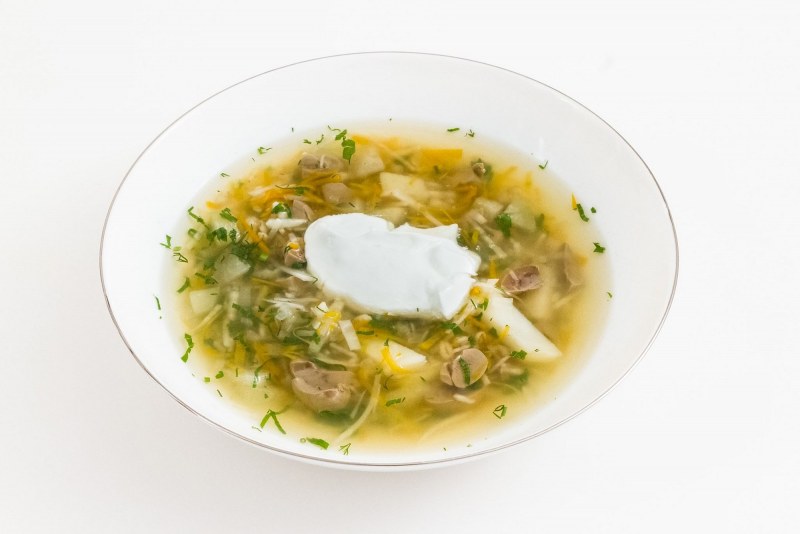 Рассольник с почками