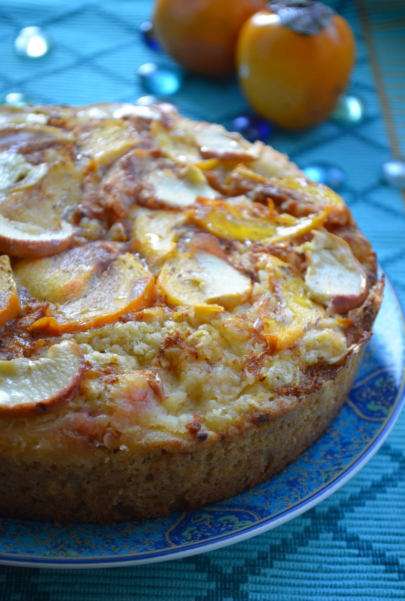 Овсяный пирог с яблоками