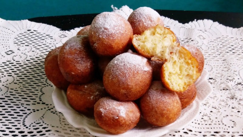 Пончики с творогом