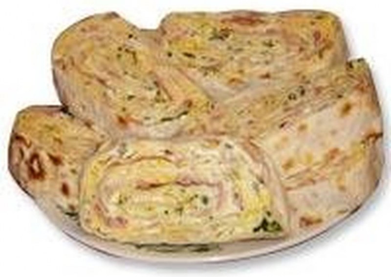 Рулет из лаваша с курицей и грибами