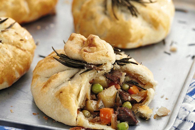 Мясные мешочки с начинкой