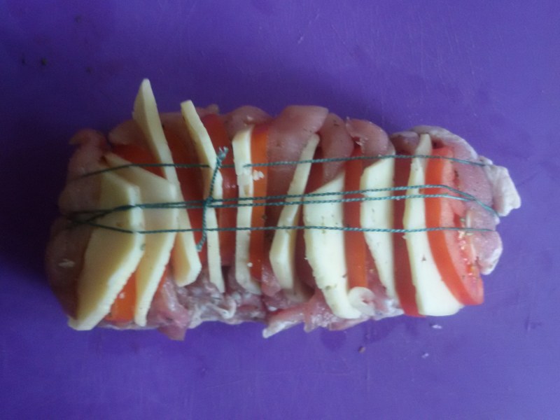 Мясо гармошка на сковороде