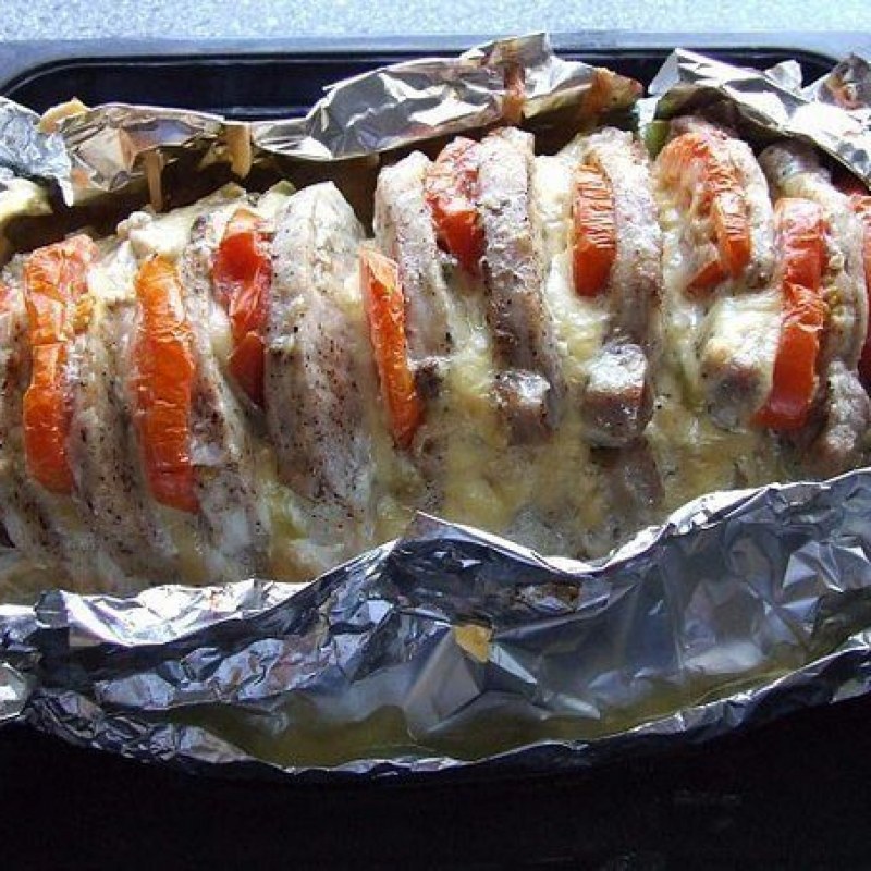 Мясо свинина гармошка