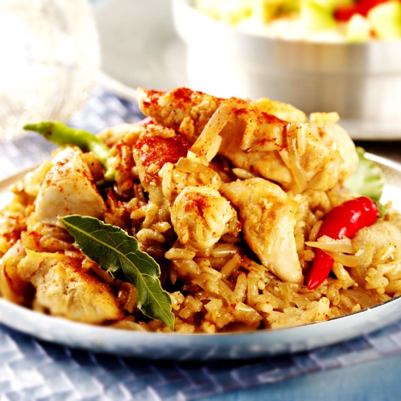 Плов с куриной грудкой