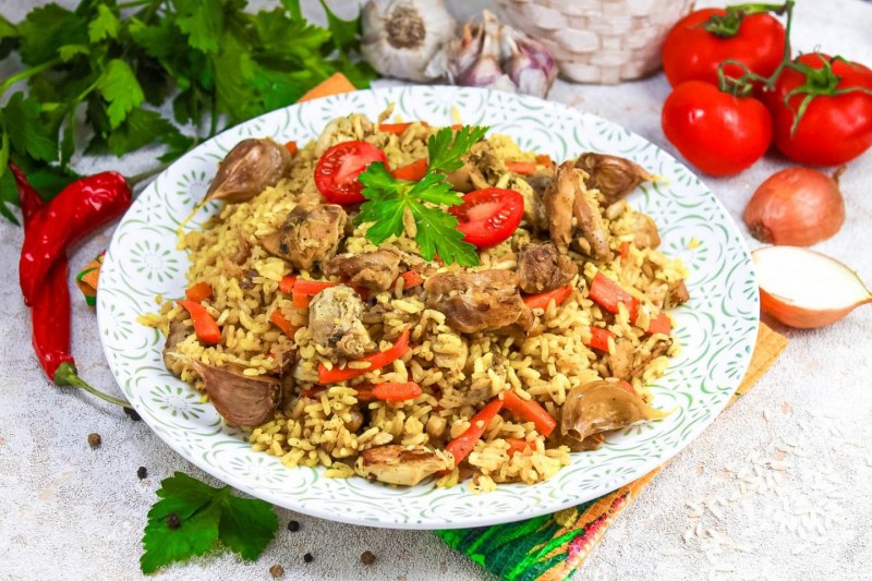 Плов с курицей