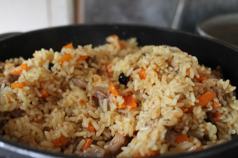 Плов из утки в казане