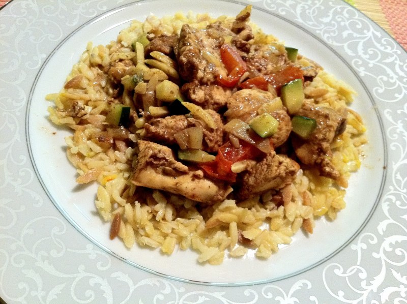 Плов с курагой и черносливом