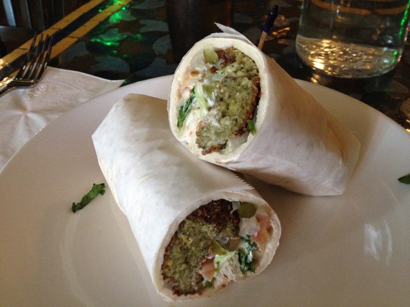 ● Baked Falafel Burger in a lettuce Wrap