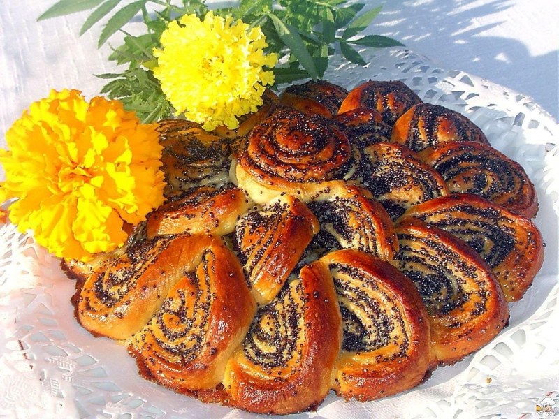 Маковое кольцо выпечка