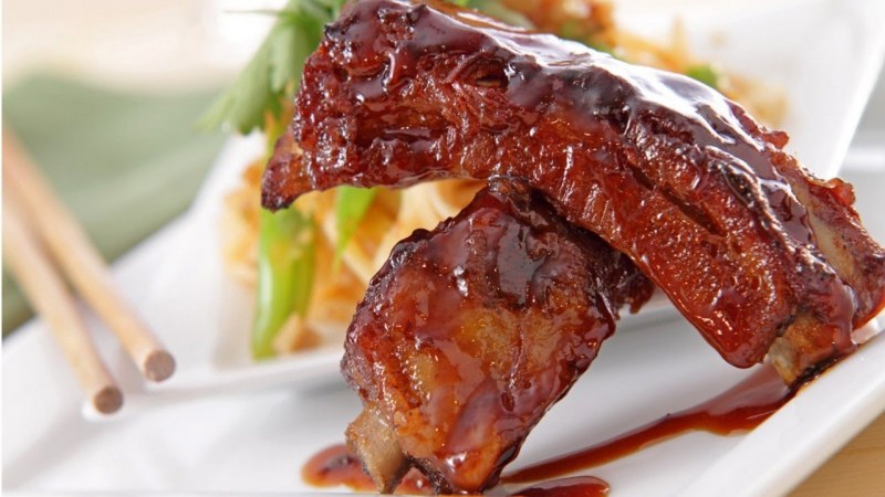 Свиные ребрышки BBQ