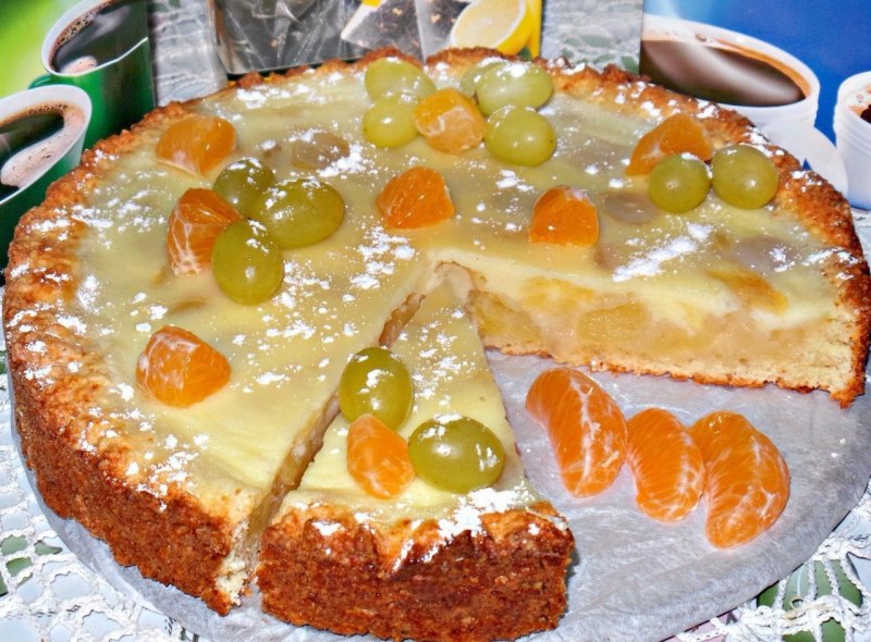 Морковно яблочный торт