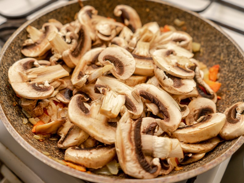 Гречка с белыми грибами