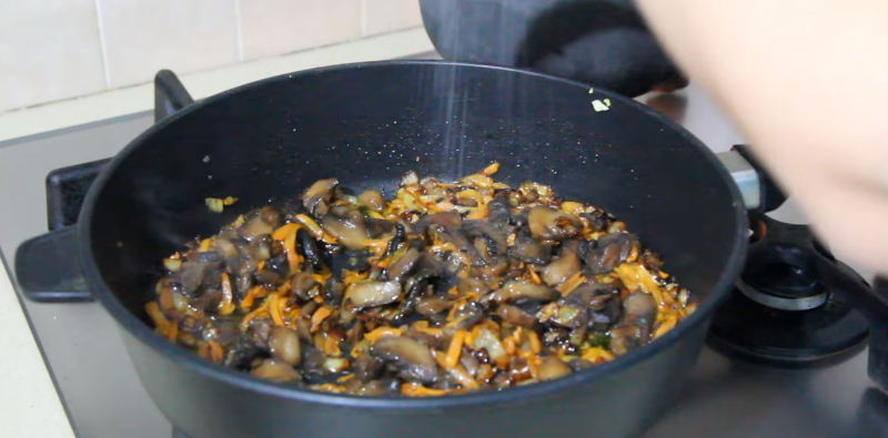 Гречка по купечески с грибами