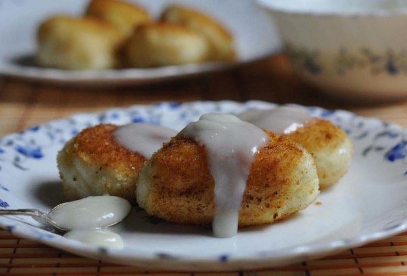 Манники из манной каши на сковороде