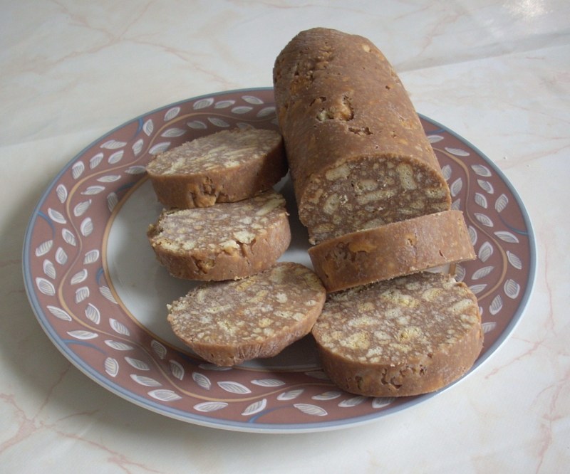 Шоколадная колбаска
