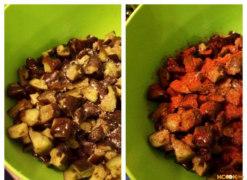 Мясо с сушеными баклажанами