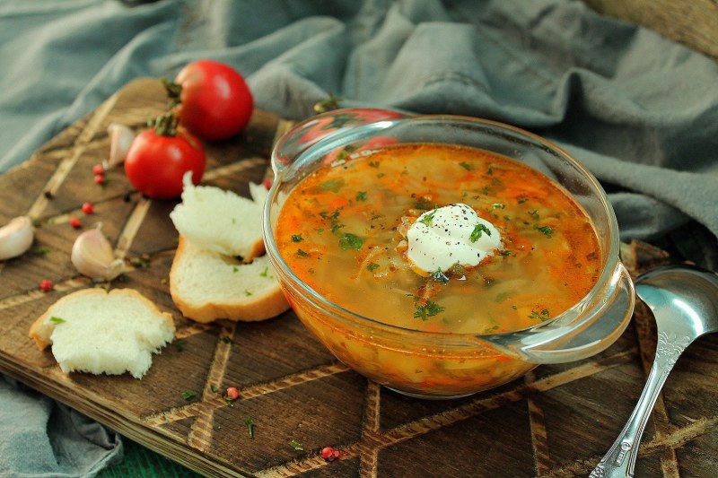 Щи из свежей капусты с курицей пошаговый