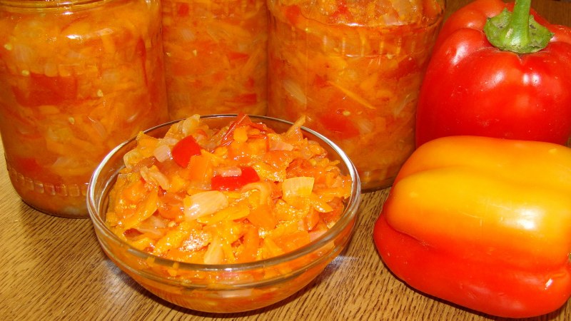 Салат капуста морковь перец