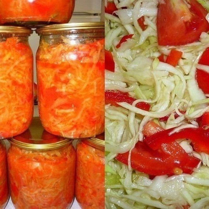Салат с рисом на зиму с овощами