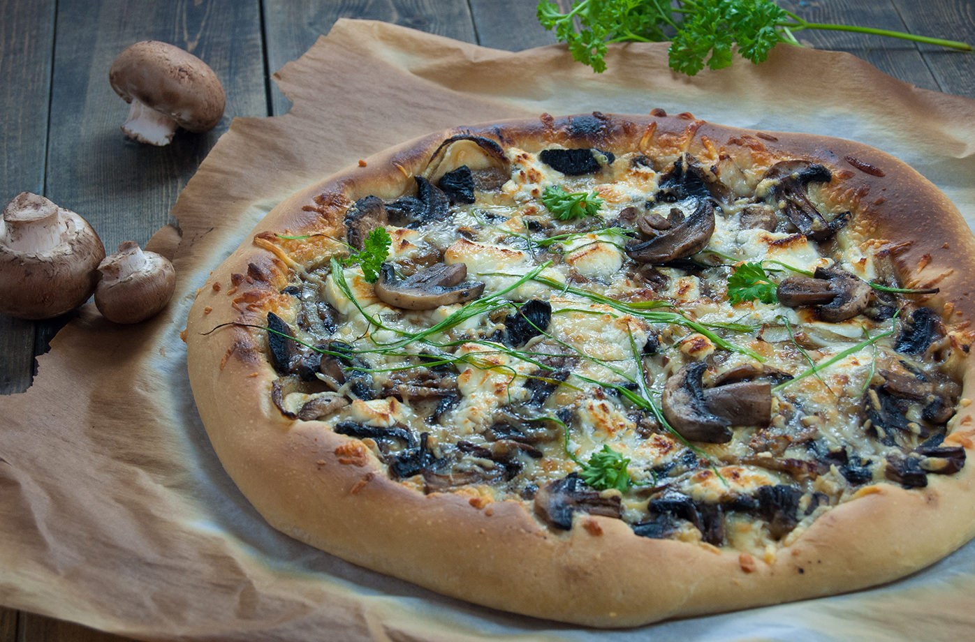рецепт пиццы грибная с шампиньонами фото 96