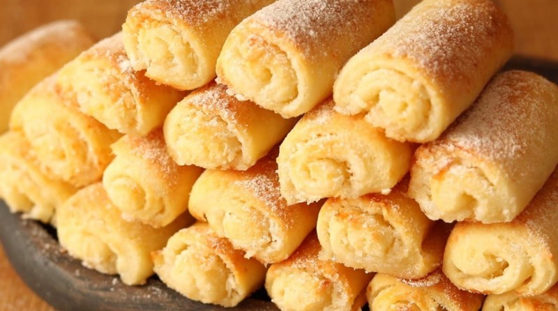 Сахарное печенье с творогом