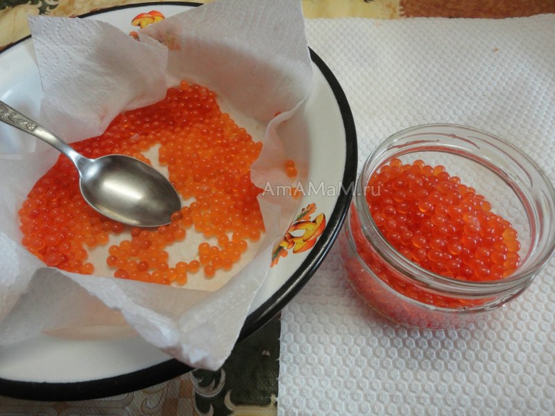 Красная икра сёмга