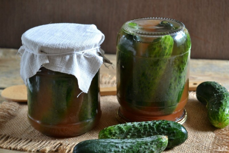 Маринованные огурчики с кетчупом закатка