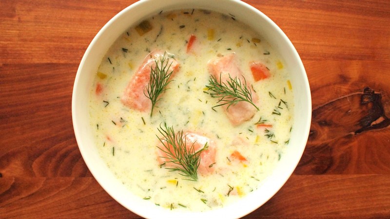 Суп из сёмги с картофелем