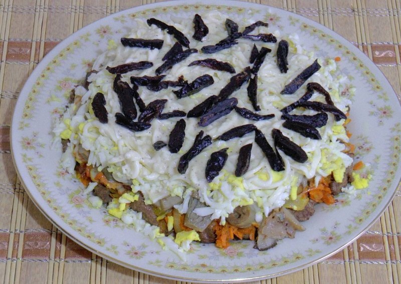 Корейские салаты грибы
