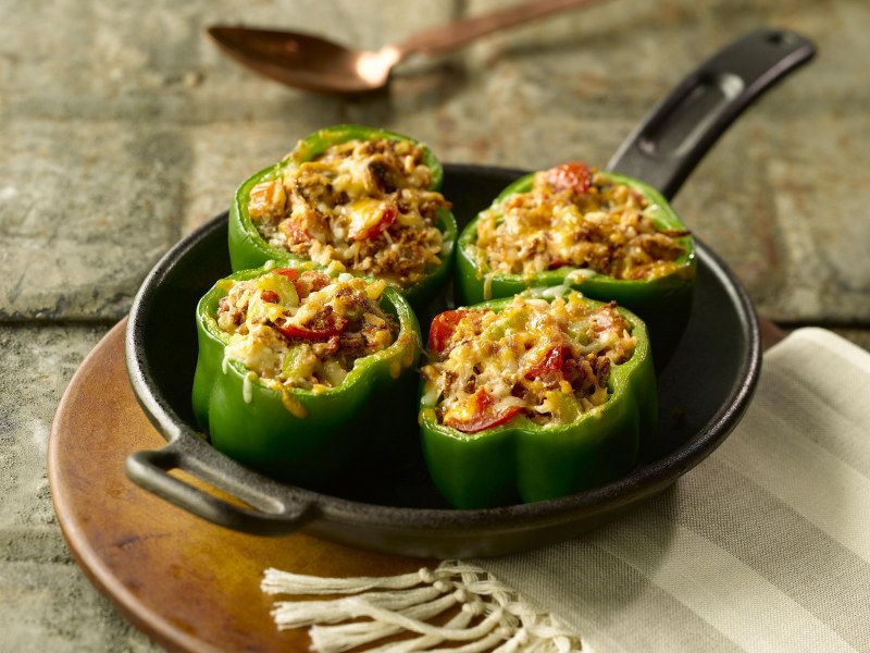 Перцы, фаршированные шампиньонами