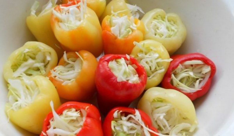 Перец фаршированный булгуром