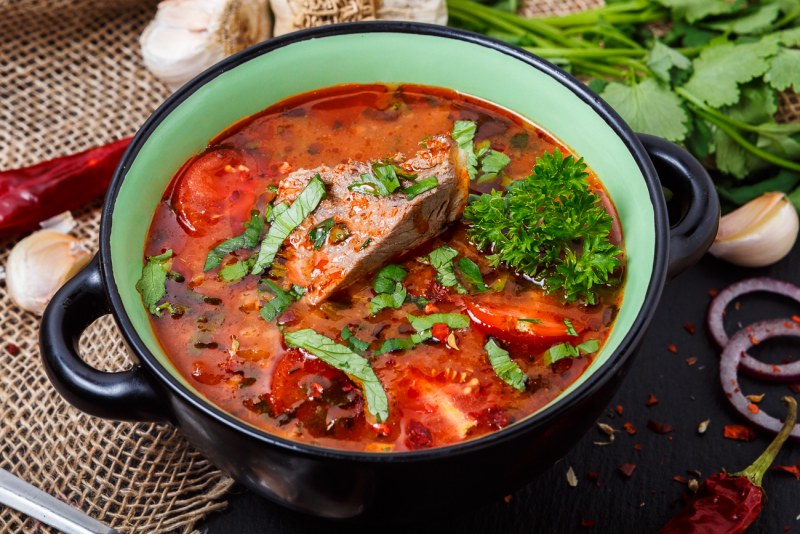 Кавказская кухня суп харчо