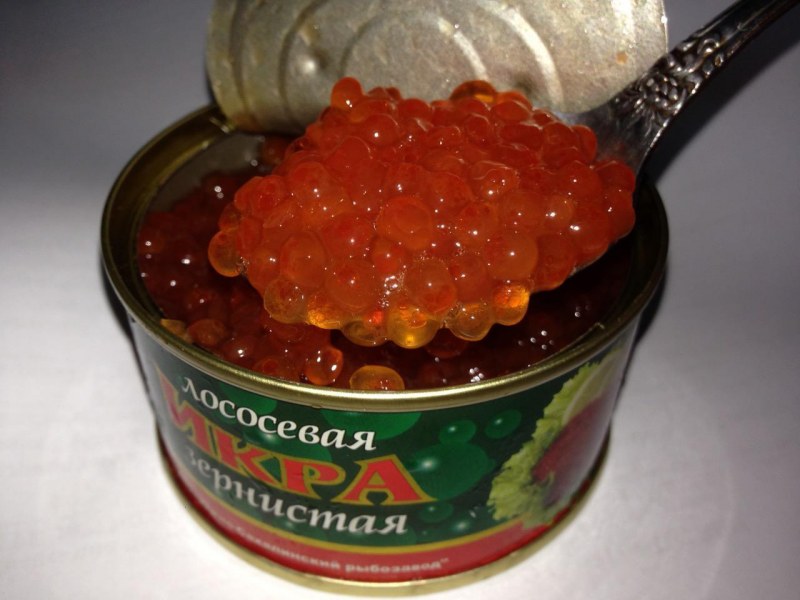 Икра лососевая зернистая Сахалин Россия
