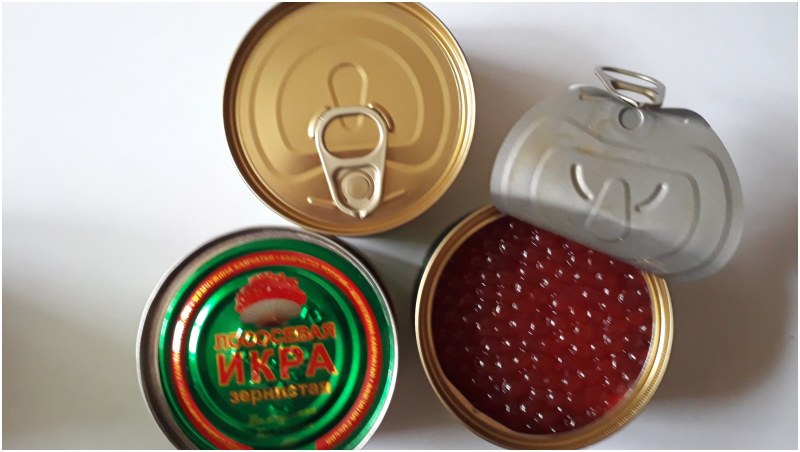 Икра красная Камчатская в жестяной банке