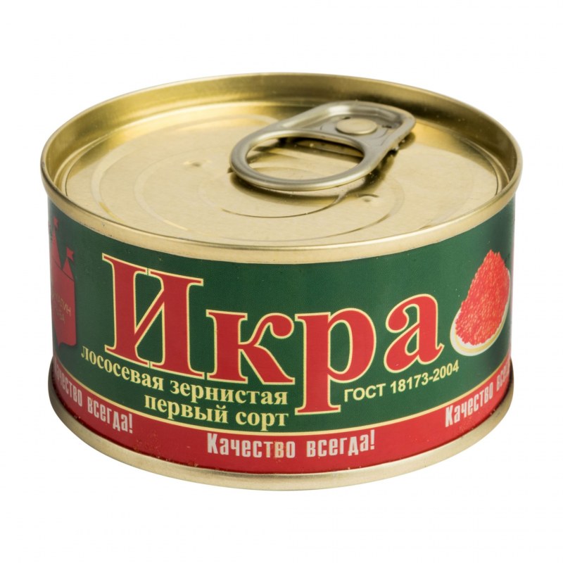 Икра красная лососевая зернистая 140г