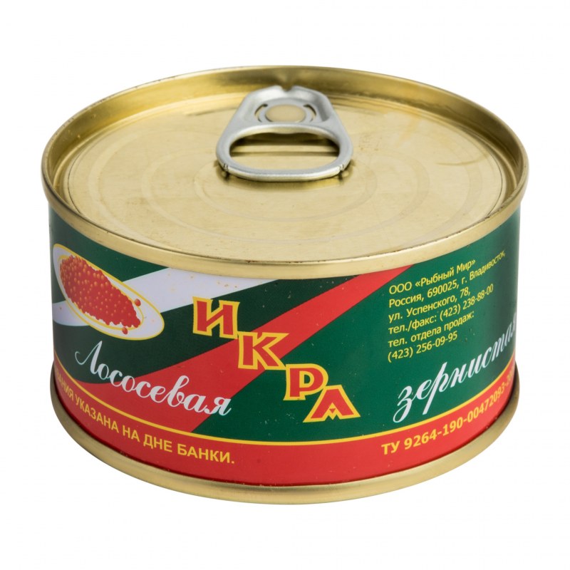 Икра лососевая зернистая вес