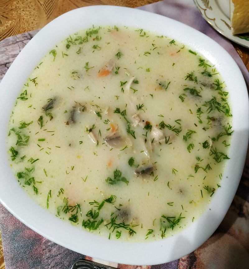 Грибной кето суп