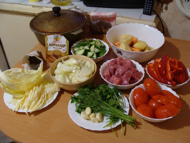 Шулюм из баранины в казане