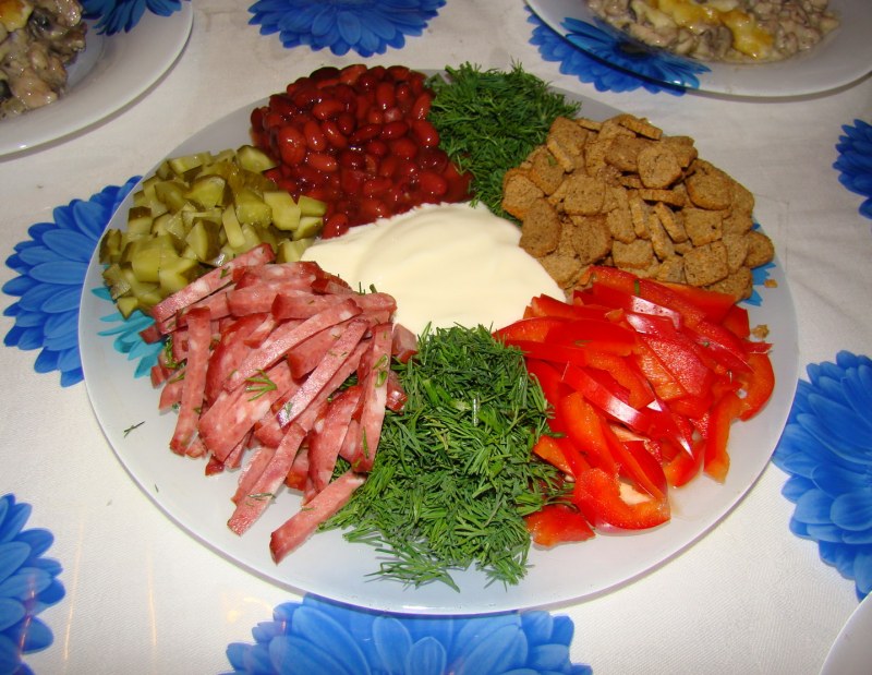 Салат Радуга морковча