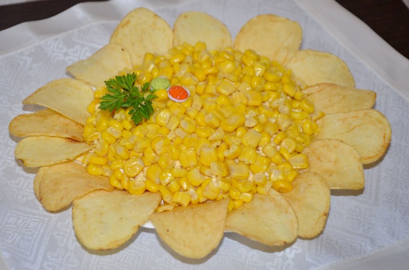 Салат Ералаш с корейской морковкой