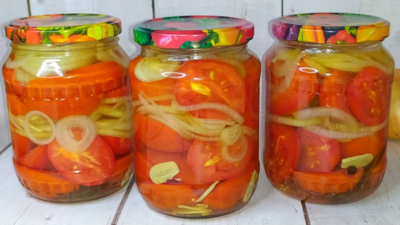 Помидоры по-корейски быстрого