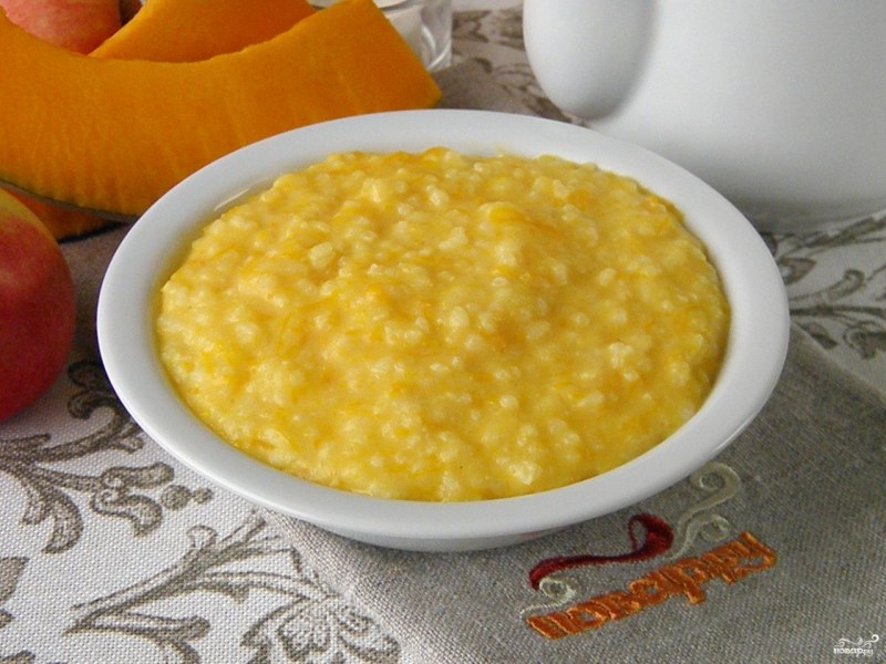 Кукурузная каша и пшенная каша