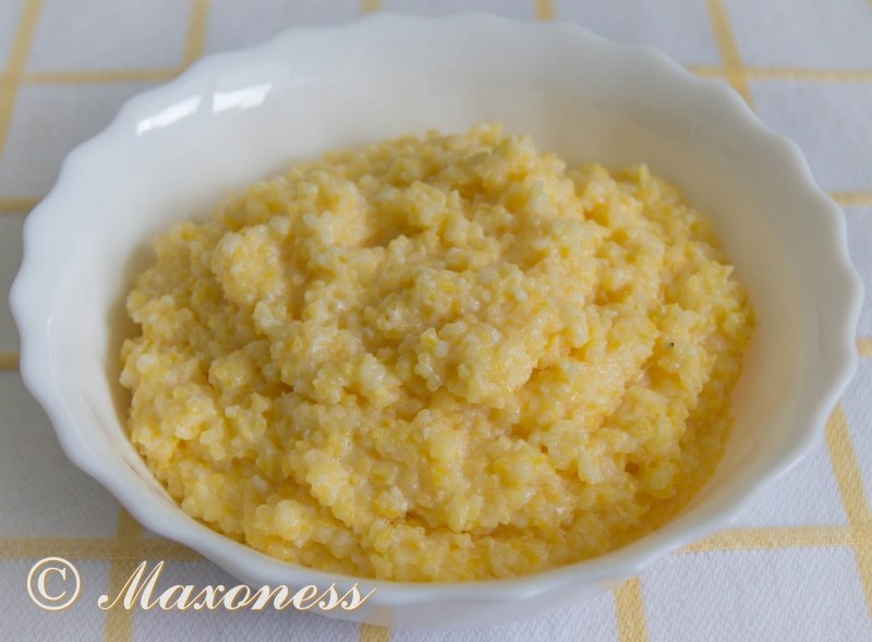 Каша пшённая кукурузная на молоке