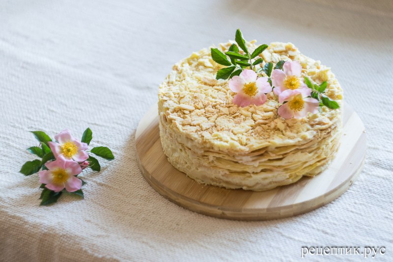 Торт на сковороде со сгущенкой